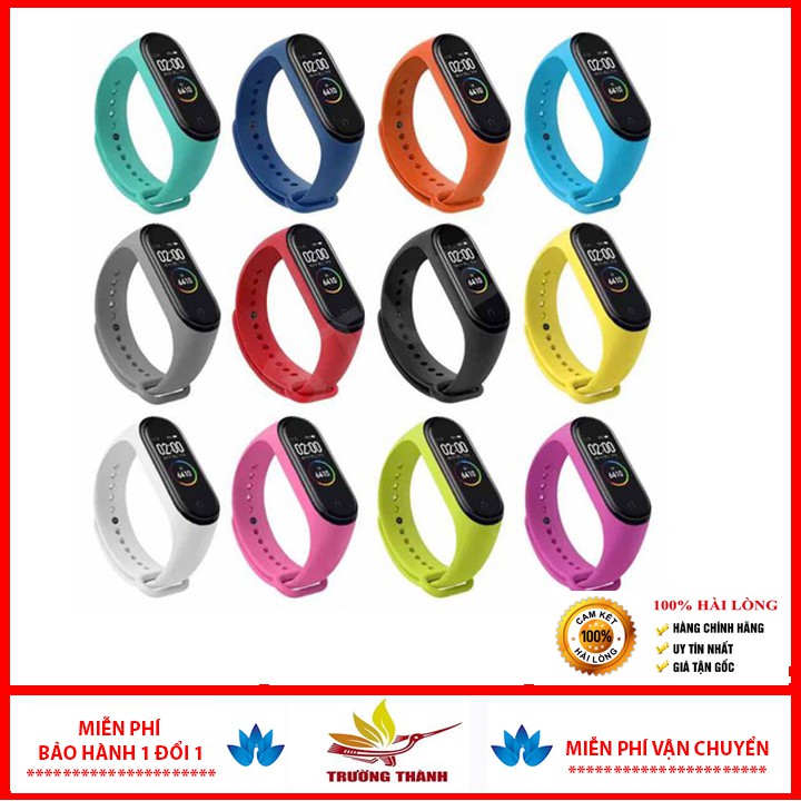 👑Giá Sỉ👑 Dây Đeo Cao Su Thay Thế Cho đồng hồ M4/M5/M6 Xiaomi Miband 3/4/5 Chất Lượng Cao