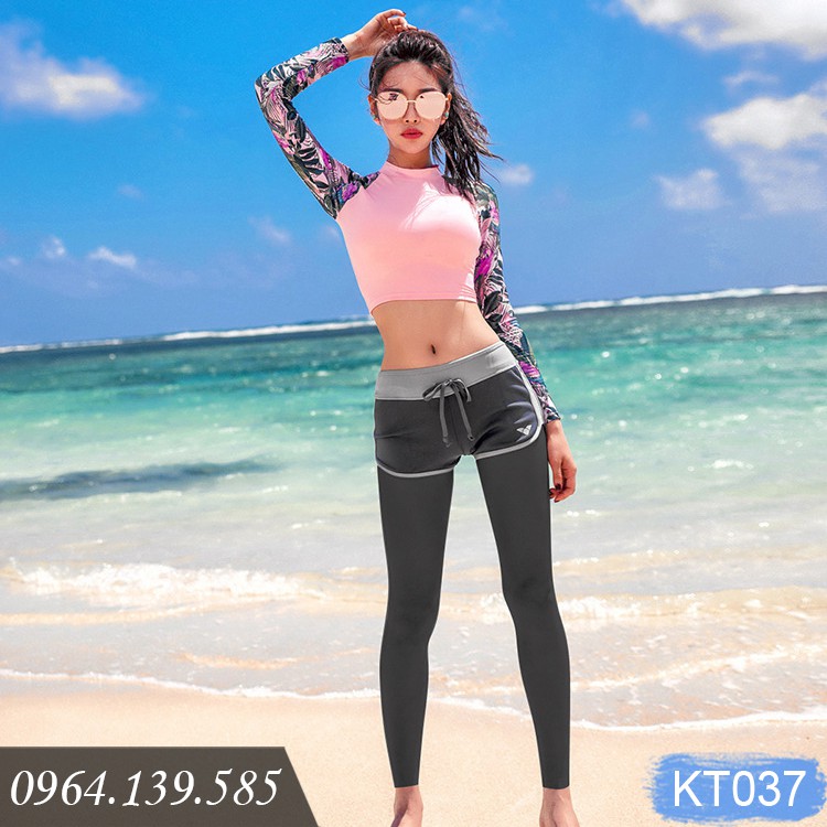 Quần bikini nữ lẻ dài kín chân, chống nắng hoàn toàn, quần mặc cùng set bikini quần sooc | BigBuy360 - bigbuy360.vn