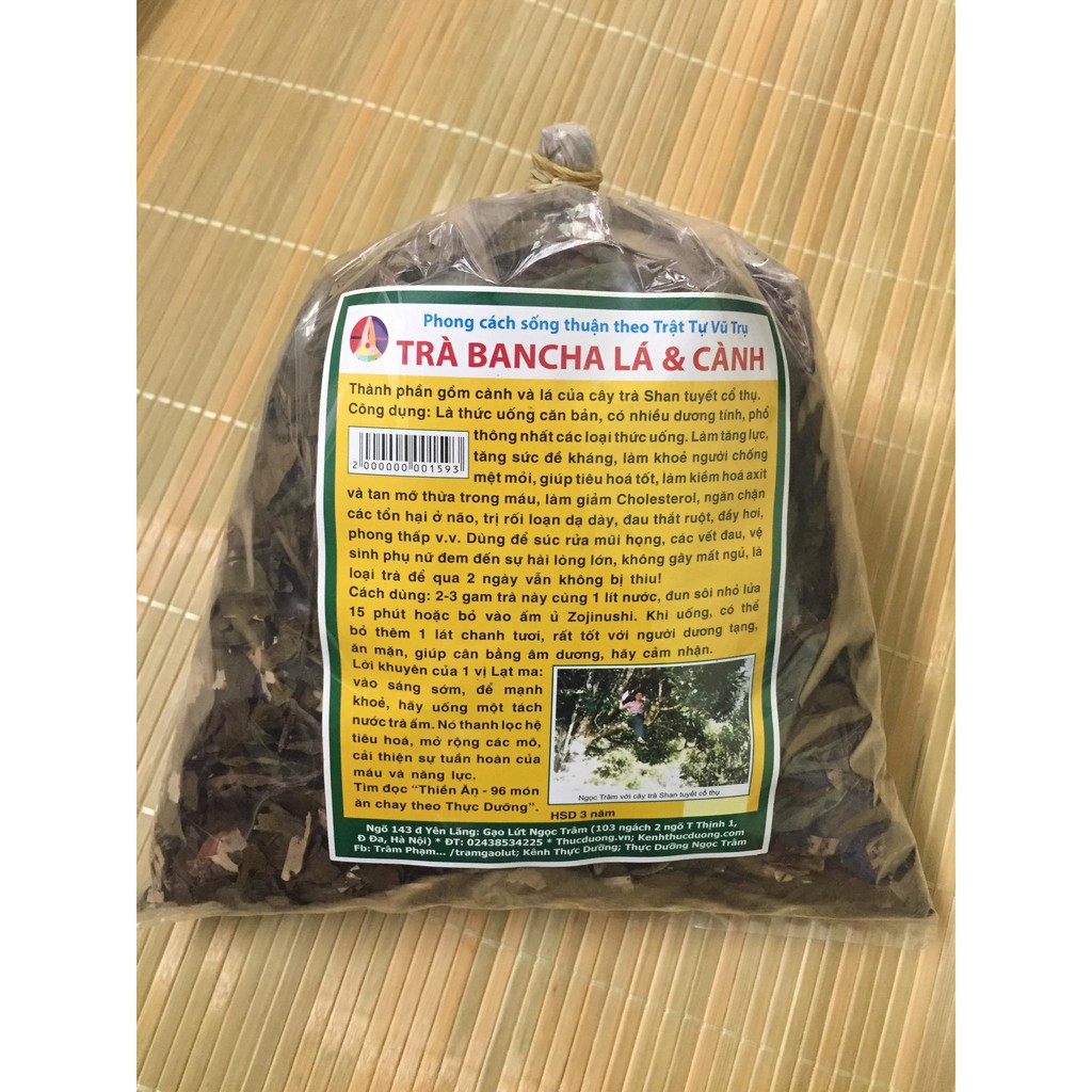 Trà bancha lá & cành 300g