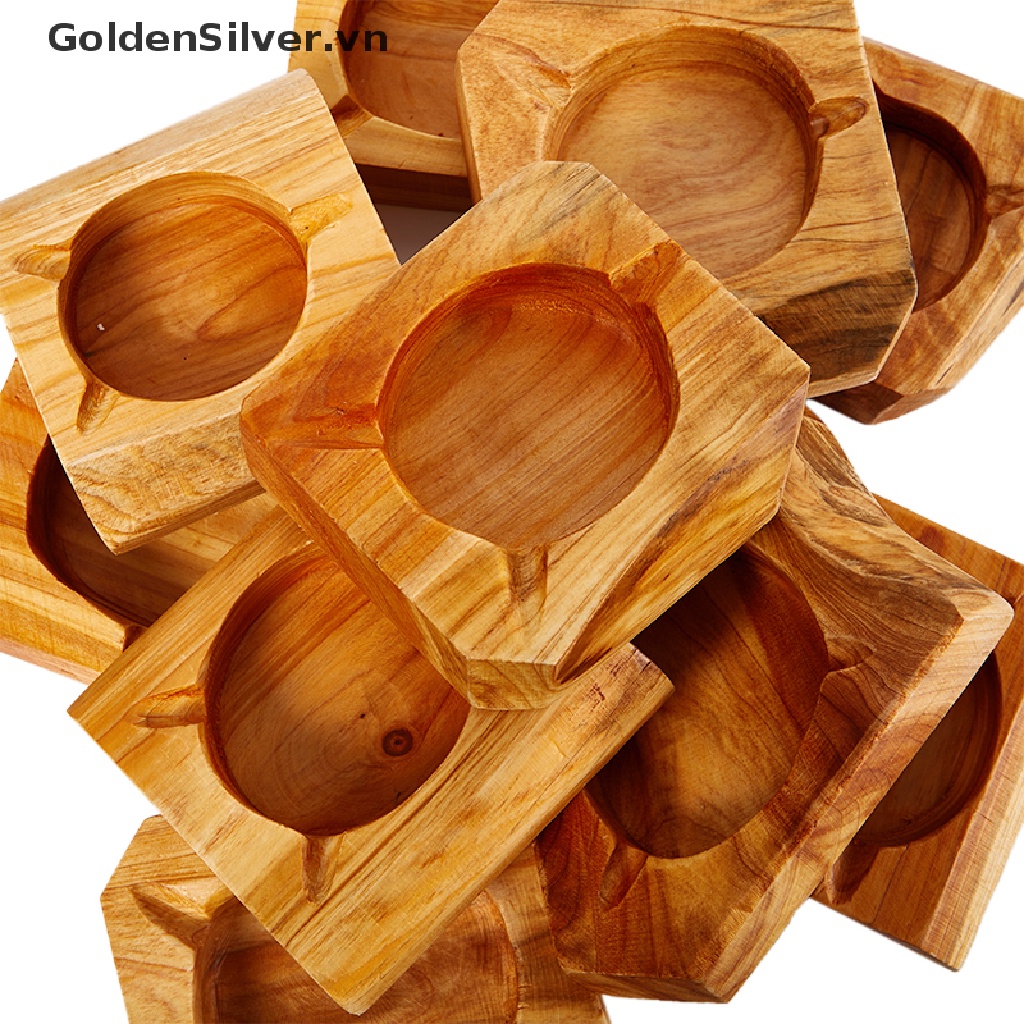 Giá Đỡ Gạt Tàn Thuốc Lá Chống Gió Ngoài Trời Màu Vàng Kim Handmade