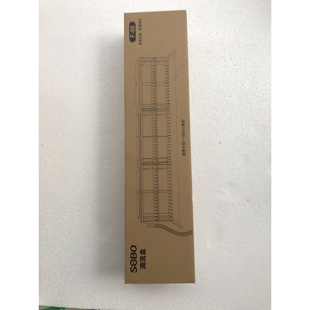 Bộ Lọc Dàn Mưa Sobo F-90 (2 Tầng 6 Khay Lọc Bằng Mica) Cho Hồ Cá 80-100cm