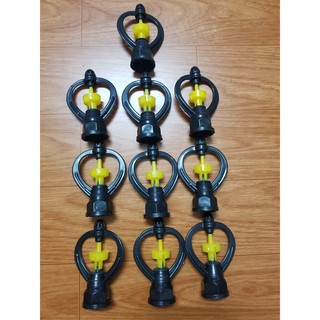 Bộ 10 béc tưới phun mưa thân xoay 360 độ ren trong 21-27mm