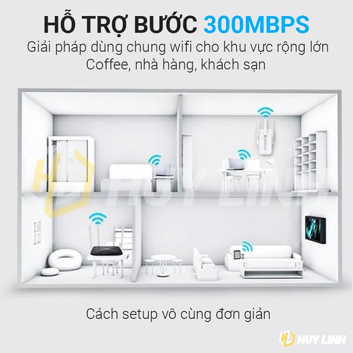 Bộ kích sóng wifi Mecury 3 râu