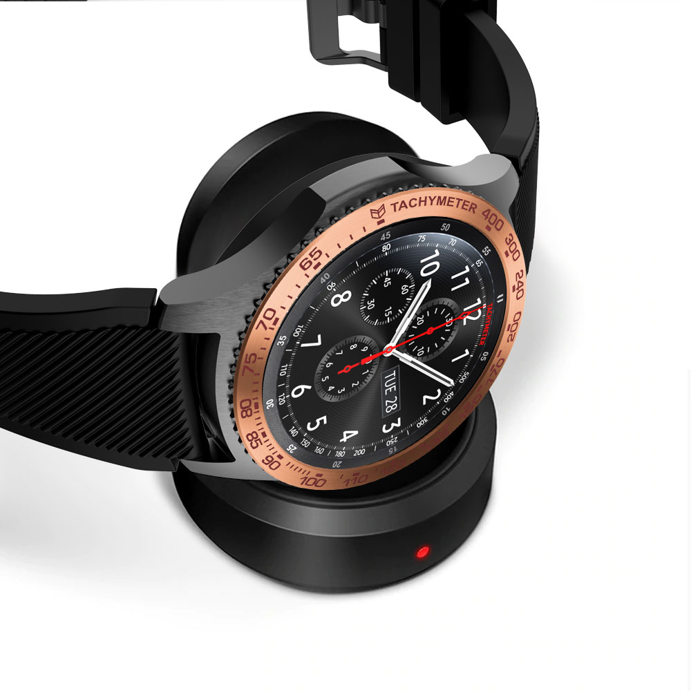 Ốp Viền Bảo Vệ Bằng Thép Không Gỉ Cho Samsung Galaxy Watch 46mm / Gear S3 Frontier / Gear S2