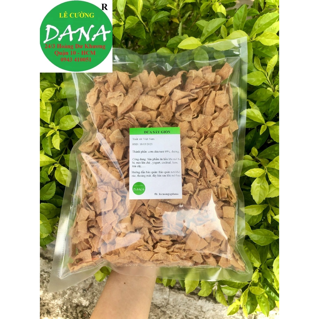 Dừa sấy khô giòn 500gr