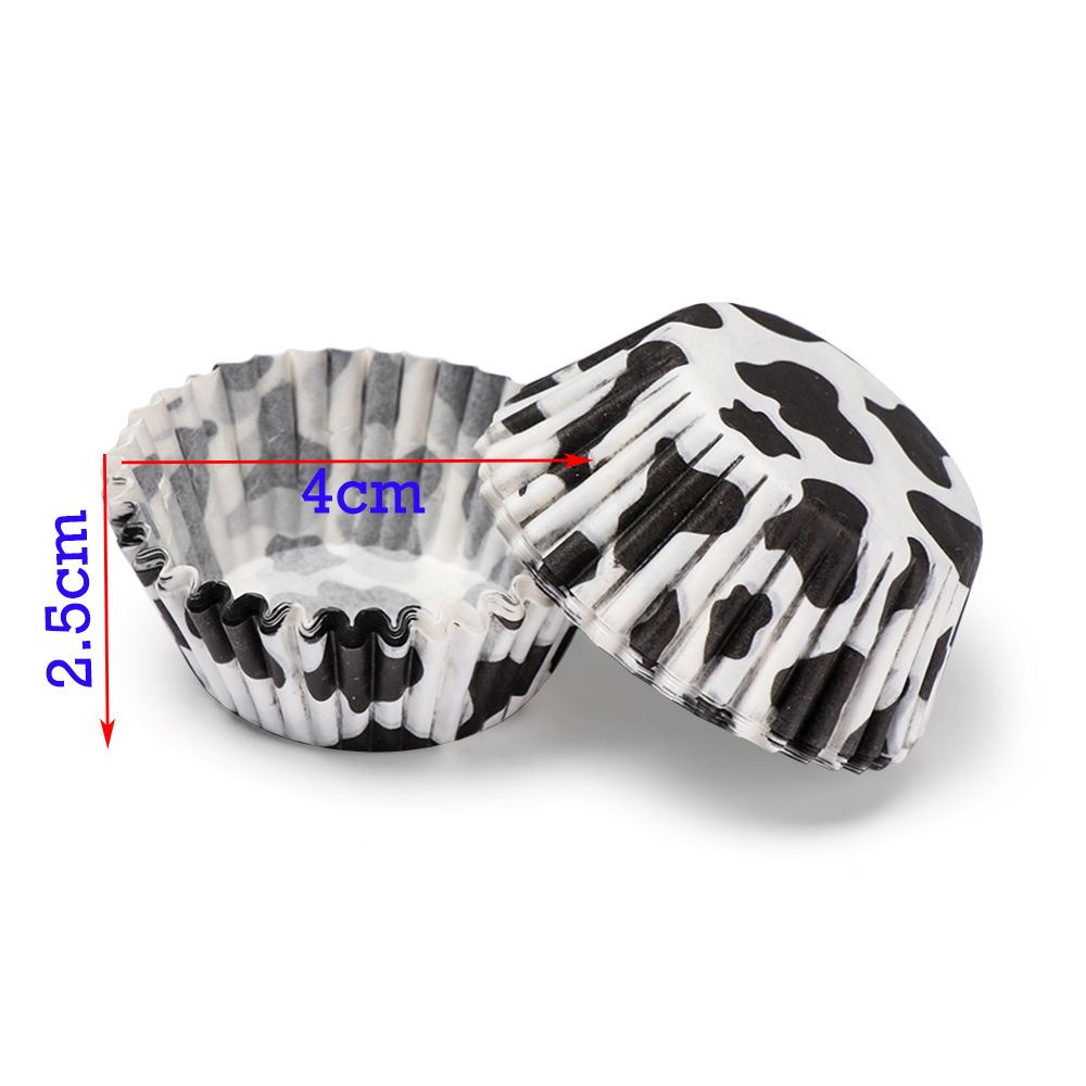 Set 100 cốc giấy làm bánh cupcake chống dầu mỡ DIY