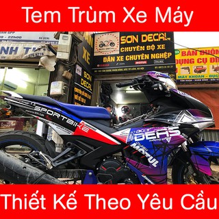 Tem trùm exciter 150 Nhiều Chữ