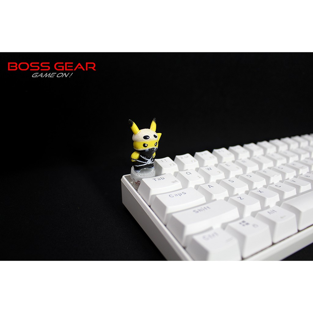 Keycap lẻ hình Pikachu cosplay siêu dễ thương( Keycap Artisan )