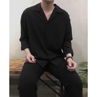 Sơ mi nam cổ vest unisex