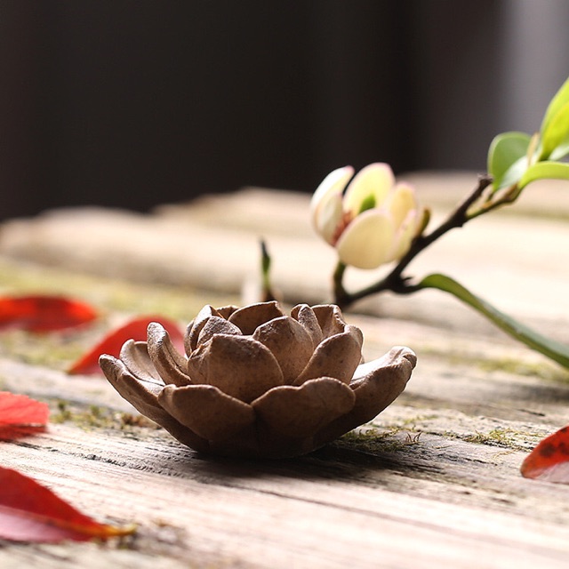 Bông sen gốm mini- dùng để cắm nhang trầm hương để bàn trà: ( đẹp và mướt như ảnh) | BigBuy360 - bigbuy360.vn