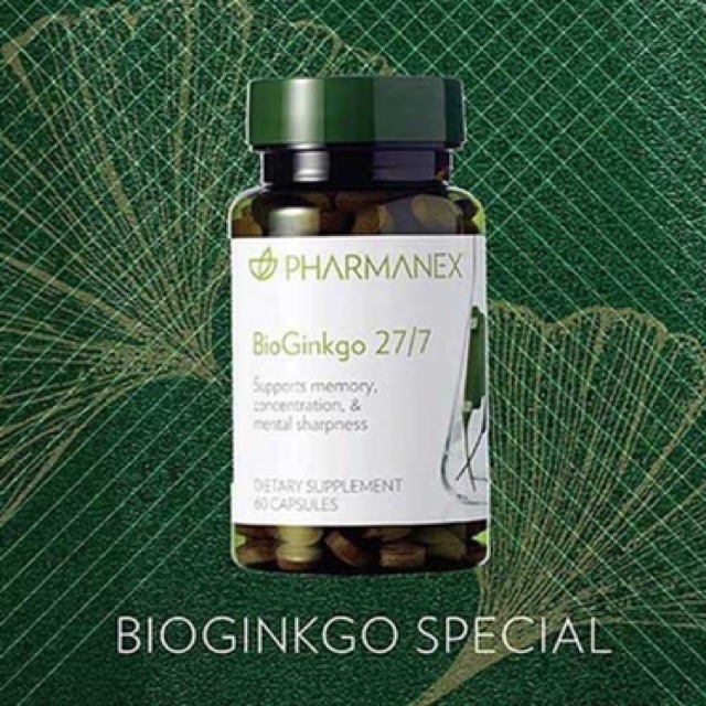 Bioginko 27/7 nuskin tăng cường trí nhớ, Bioginkgo 27/7 nuskin