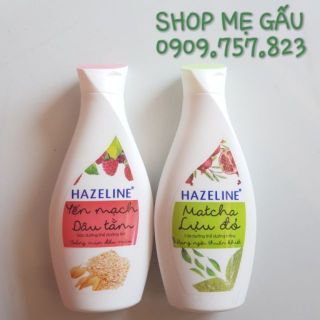 Sữa dưỡng thể Hazaline 200mg xanh, hồng