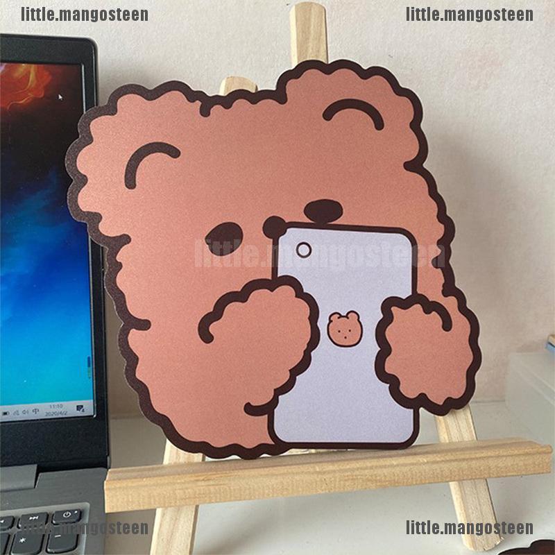 [Mango] 1 Pc Lovely Animal Mouse Pad Kawaii Bear Desk Mat Pads Waterproof Office Decor