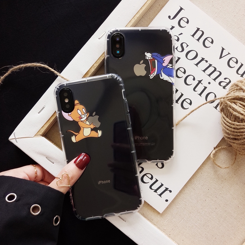 Ốp Điện Thoại Hình Mèo Và Chuột Đáng Yêu Cho Iphone 6 Sp 7 P 8 P | BigBuy360 - bigbuy360.vn