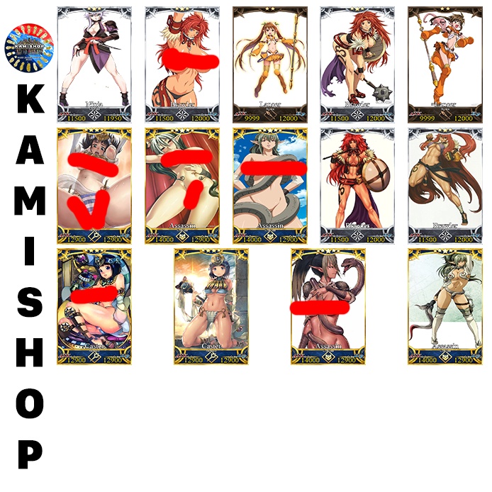 Thẻ bài Card Queen's Blade FGO Fate/Grand Order  - Các mẫu Fanmade chế Queen's Blade