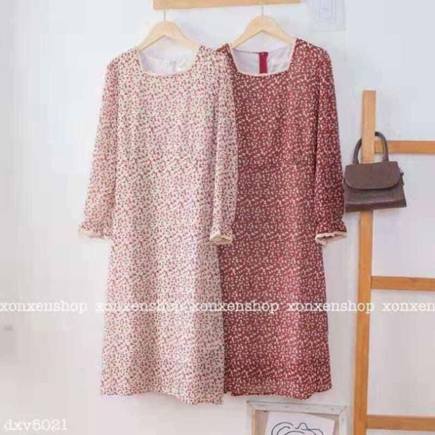 Váy [Liamstores] Lunia Dài Tay Cổ Ren Nhiều Màu Vintage Dáng Xòe Đi Tiệc | BigBuy360 - bigbuy360.vn