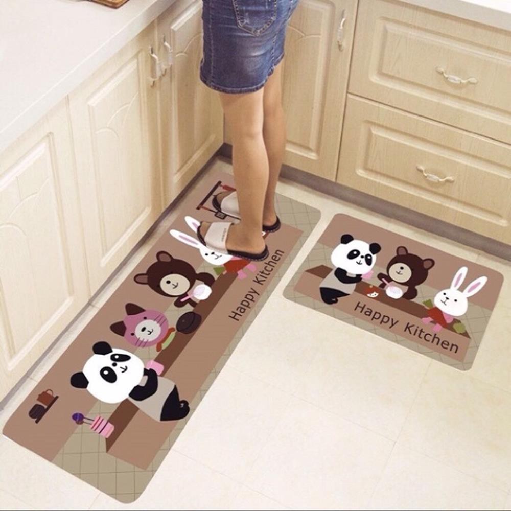 Thảm trải sàn bếp chống trượt ❤️Chọn mẫu❤️gồm 2 chiếc 120*40cm và 60*40cmn chống trượt mã 27007 KMVN