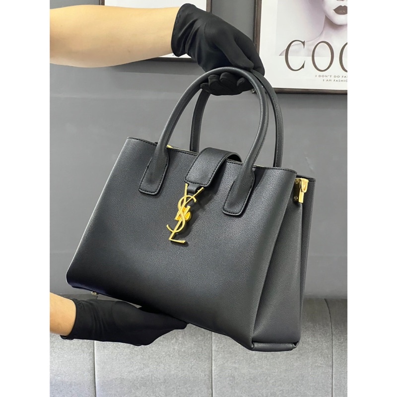 Túi Xách Công Sở Saint Laurent 3 Ngăn Da Thật size 30