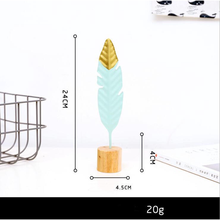 Lông chim decor bàn làm việc, kệ, tủ,phòng khách