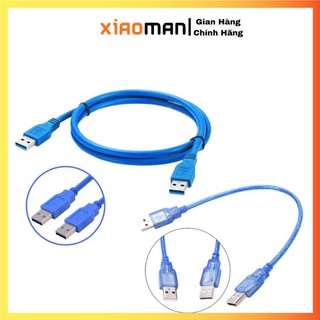 Cáp usb 2 đầu đực, dây usb 2 đầu đực-cái dài 30cm 60cm 150cm loại 2.0 3.0 chống nhiễu bền đẹp dây to chắc chắn