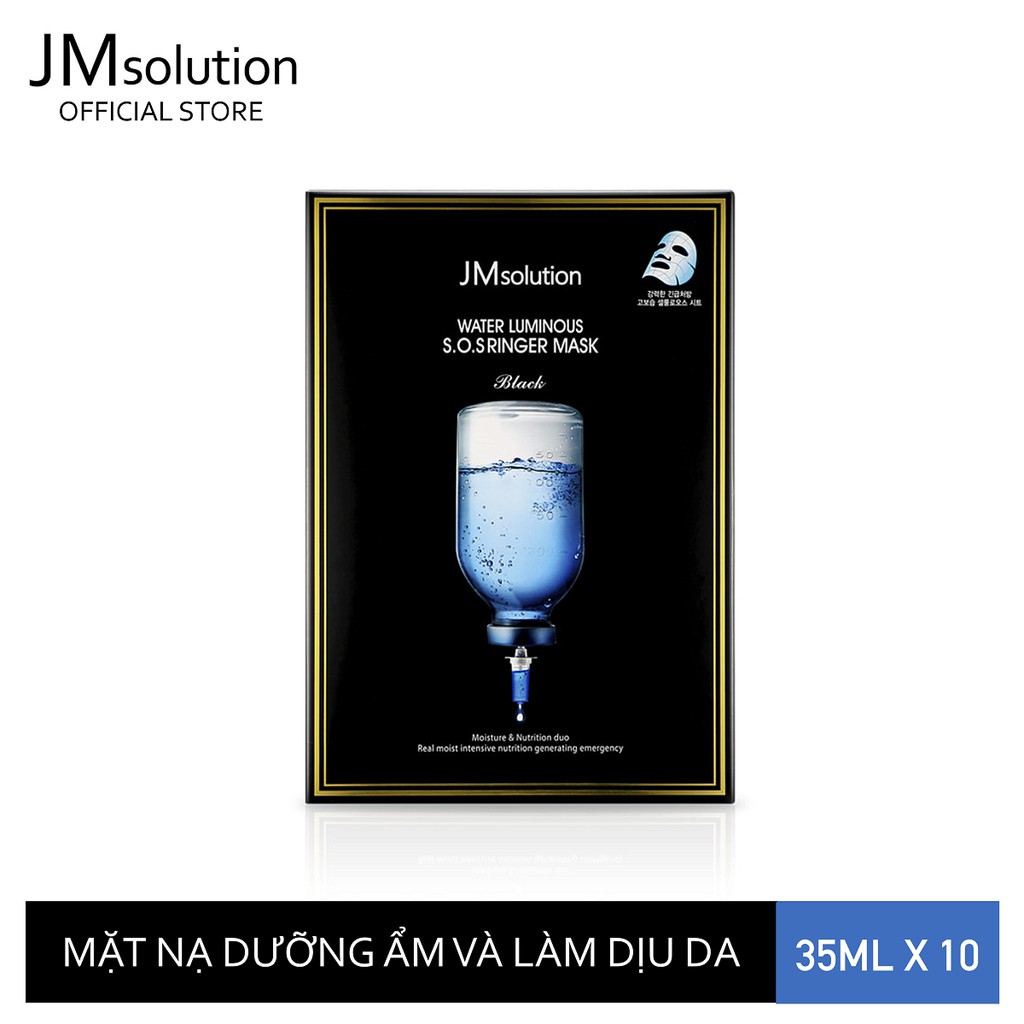 Combo 10 Mặt Nạ Cấp Ẩm Và Dưỡng Sáng Cho Da JMsolution Water Luminous S.O.S Ringer Mask 35ml x 10