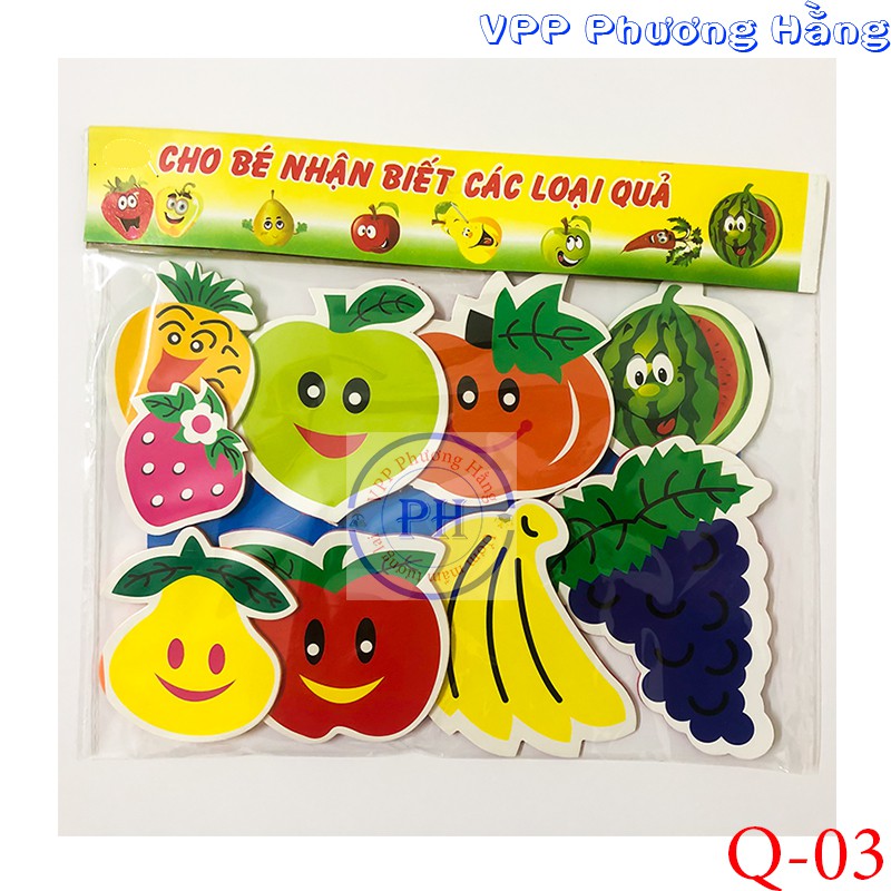 Bộ hoa quả quả ngộ nghĩnh - Dạy bé nhận biết các loại quả