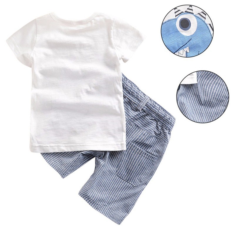 Bộ áo thun + quần mùa hè cho bé trai