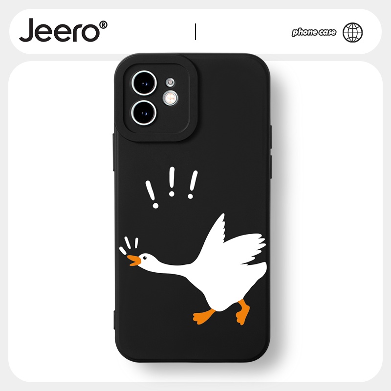 Ốp lưng JEERO mềm hoạt hình cặp đôi dễ thương đẹp độc lạ cho iphone 14 13 12 11 Pro Max SE 2020 X XR XS 8 7 ip 6S 6 Plus HFF930