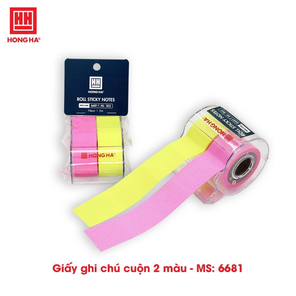 Giấy ghi chú dạng cuộn kèm dụng cụ cắt Hồng Hà - 6680/6681