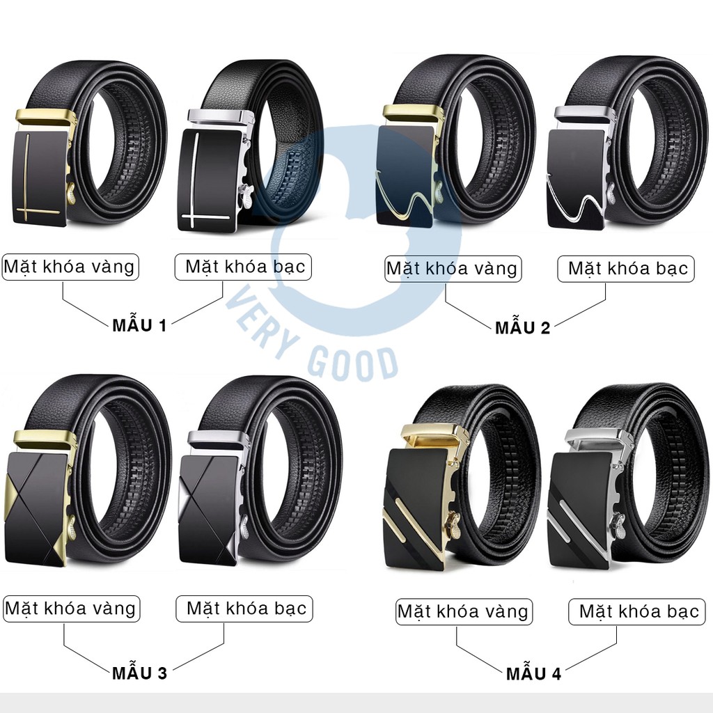 [CÓ SẴN] Thắt Lưng Da Nam Khóa Tự Động Dây Nịt Nam DL001, DL002