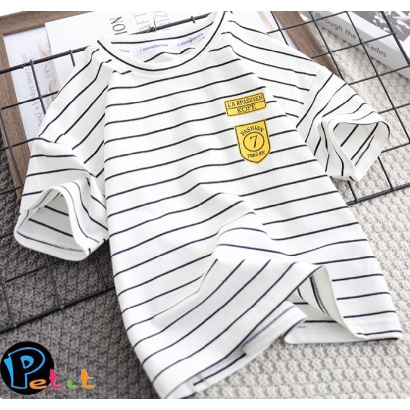 ÁO THUN SỌC SỐ 7 CHO BÉ TRAI