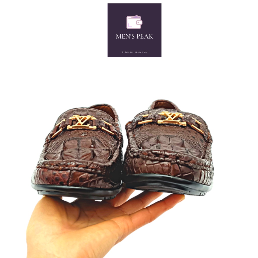 Giày lười nam, giày da nam cao cấp, giày da cá sấu nam, giày cá sấu MEN'SPEAK.