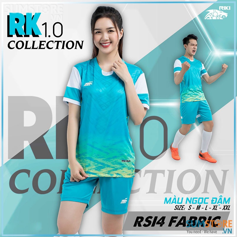 RIKI – Áo Đá Banh Không Logo Riki RK 1.0 Ngọc