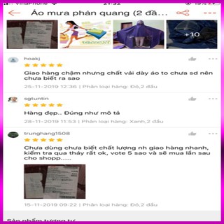 ÁO MƯA PHẢN QUANG (2 ĐẦU LOẠI ĐẸP ) KÈM CLIP phục vụ khách hàng