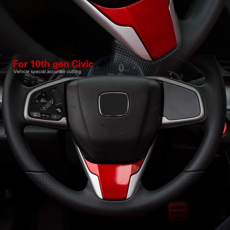 Bọc Vô Lăng Xe Hơi Honda Gen Honda Civic 2020 2019 2018-red 10th