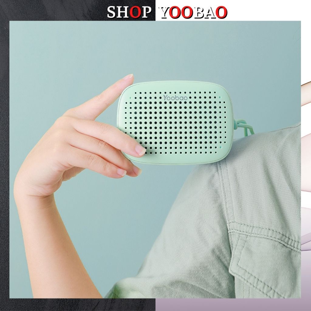 Loa Bluetooth Yoobao M2 với 2 cổng cắm thẻ nhớ Và Usb,cho phép kết nối 2 loa đến cùng 1 nguồn phát Bluetooth