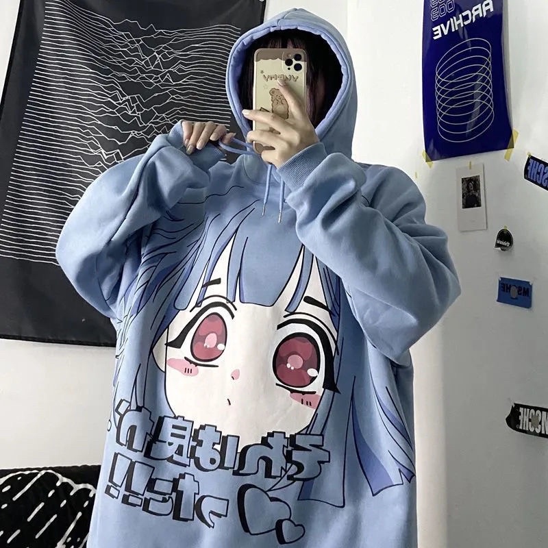 [Có sẵn] Áo Hoodie Xanh Anime