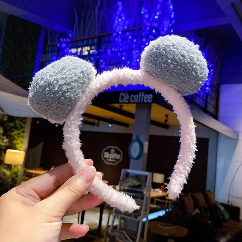 Flgo Băng Đô Trang Điểm Lông Xù Dễ Thương Dành Cho Bạn Nữ