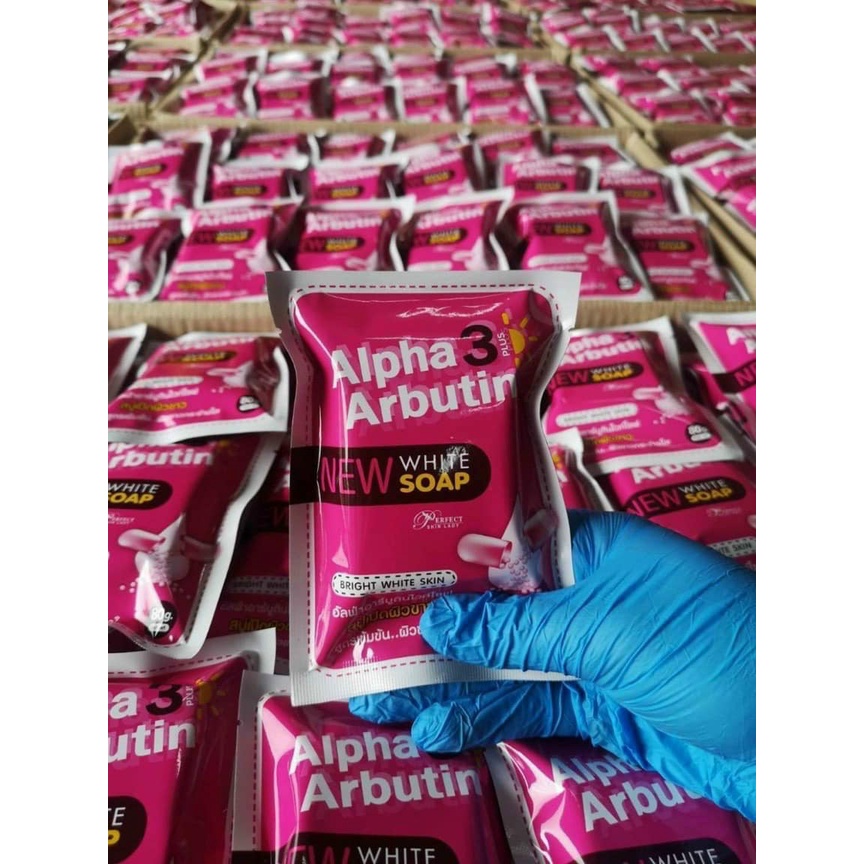 Bánh Xà Phòng Tắm Trắng Da Toàn Thân Alpha Arbutin 3+ Plus (80g)