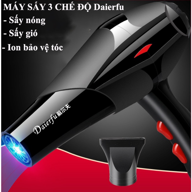 Máy sấy tóc 2 chiều nóng mát công suất lớn 2000W. Máy sấy tóc công suất lớn Daierfu