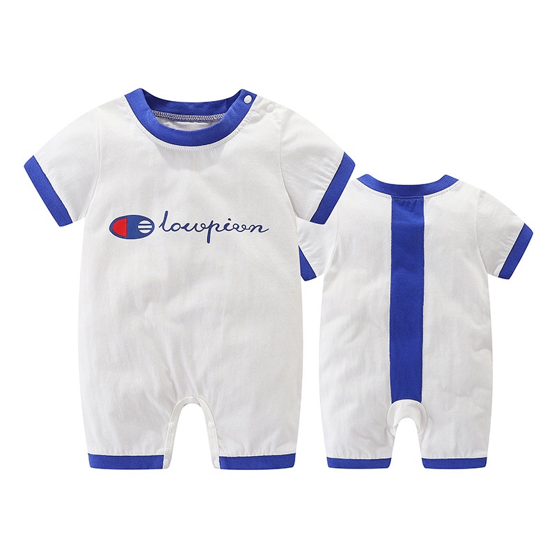 Áo liền quần bodysuit romper liền mảnh thể thao cho các bé từ 0-24 tháng tuổi