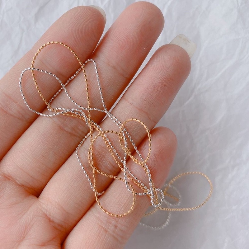 Dây Bi Trang Trí Móng -Nail-Dài 1m-Bi Dẹt