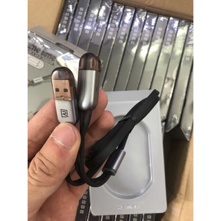 Cáp Sạc Dẹp 2 Đầu Remax RC-025t Cho Iphone Và Android