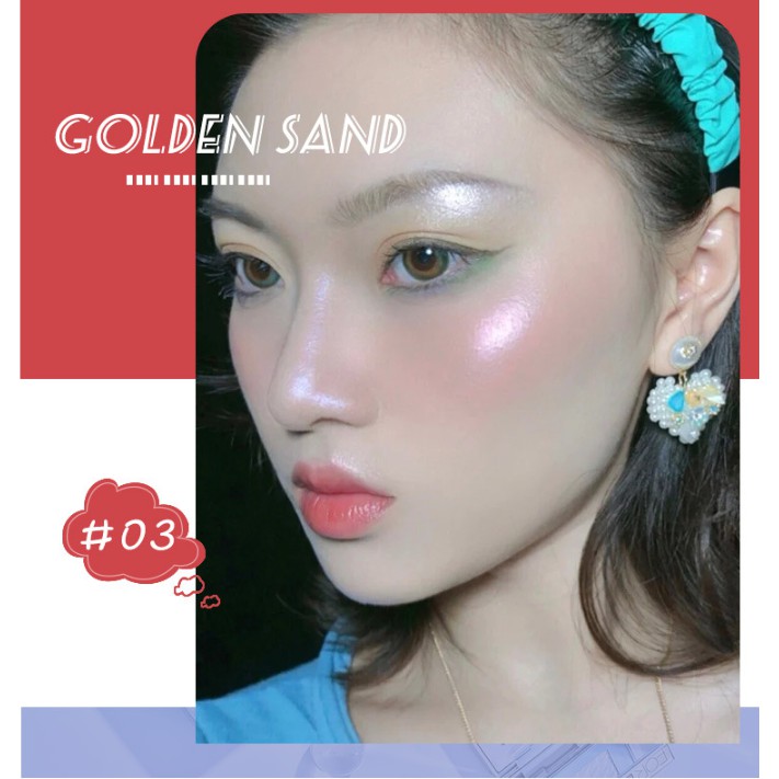 hấn Nhũ Bắt Sáng Crystal Bright Skin Xixi Phấn Nhũ Lục Giác Bắt Sáng Hilight Hàng Nội Địa Trung