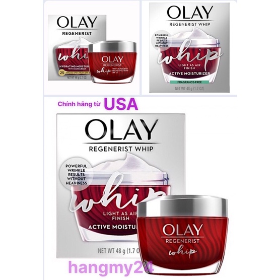 Kem dưỡng chống lão hóa Olay Regenerist Whip SPF25 của Mỹ