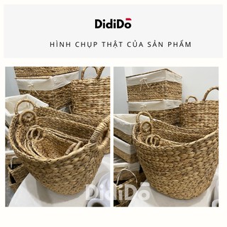 Giỏ đựng đồ lục bình dáng thuyền size XL