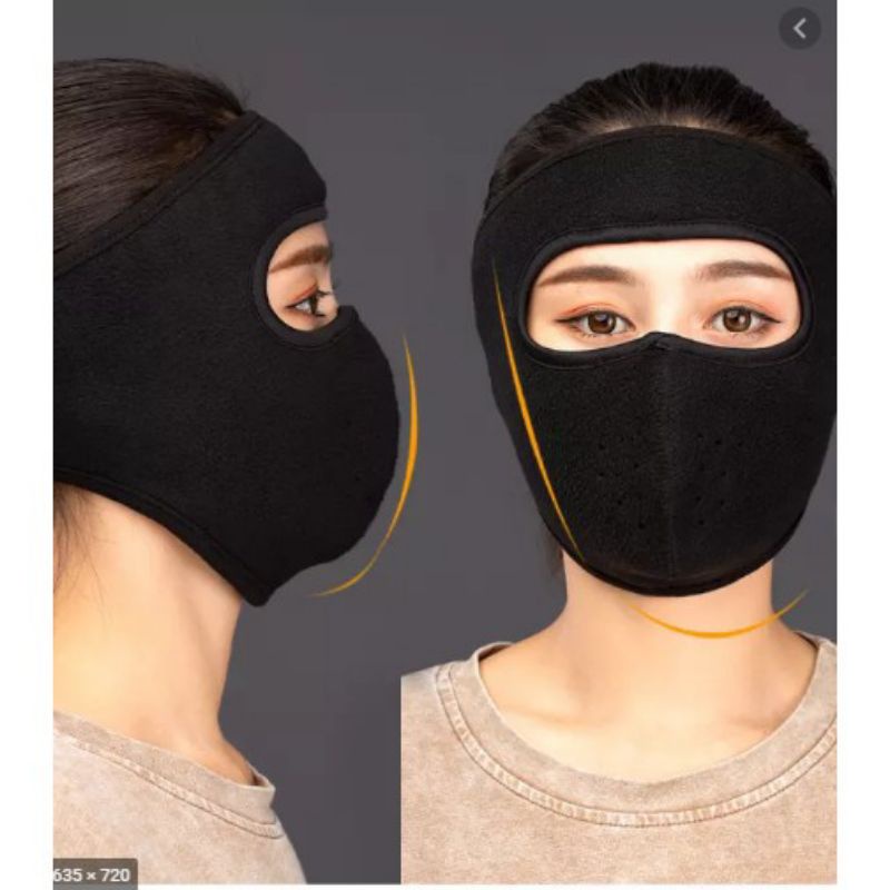 Khẩu trang ninja vải NỈ chống nắng: NAM-NỮ