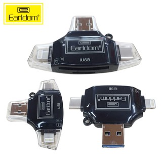 Đầu đọc thẻ 4 trong 1 ( ,Type-C,Android,USB) cho thẻ MicroSD và SD Earldom ET-OT31