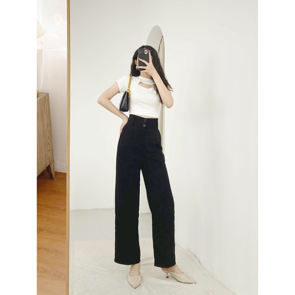 Quần ống rộng LYRA culottes vải tuyết mưa nữ lưng cao trẻ trung năng động thời trang - VXYQD0022 | BigBuy360 - bigbuy360.vn