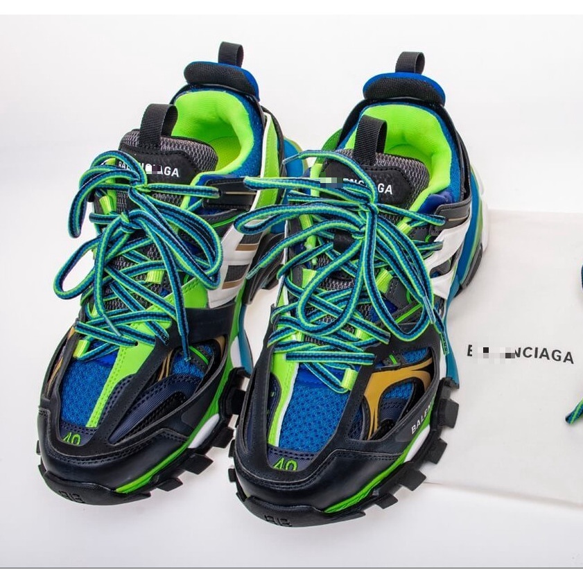 SNEAKER NAM NỮ GIẦY THỂ THAO  BALENCIAGA TRACK màu xanh đen